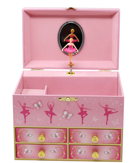 Butterfly Ballet Medium Musical Jewellery Box